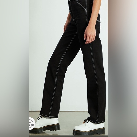 PacSun Black Cargo Boyfriend Carpenter Pants - Picture 5 of 9